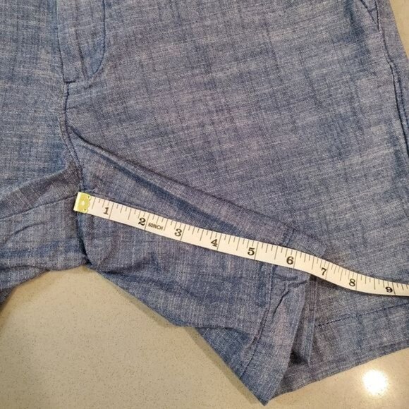 Goodiellow & Co Men's Chambray Linden Flat Front Shorts SIZE 28 - Picture 9 of 11